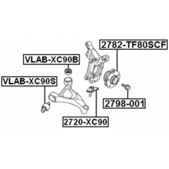 Alternative view of BALL JOINT FRONT LOWER ARM