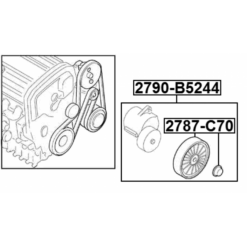 Alternative view of BELT TENSIONER