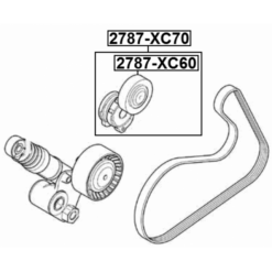 Alternative view of BELT TENSIONER