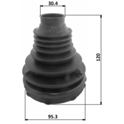 Alternative view of BOOT INNER CV JOINT KIT PVC 95.3X120X30.4
