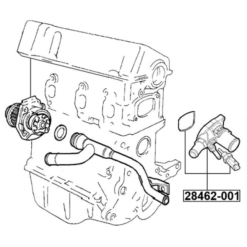 Alternative view of THERMOSTAT 88°C