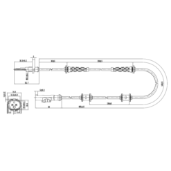 Alternative view of ABS SENSOR REAR
