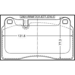 Alternative view of PAD KIT, DISC BRAKE, FRONT