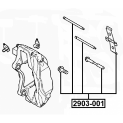 Alternative view of DISC BRAKE CLIP SET