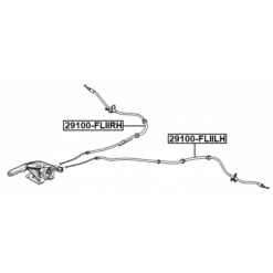 Alternative view of PARKING BRAKE CABLE, LEFT