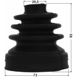 Alternative view of BOOT INNER CV JOINT KIT 72X82X20.5