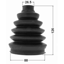 Alternative view of BOOT OUTER CV JOINT KIT PVC 88X126X26.5