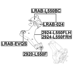 Alternative view of BALL JOINT FRONT ARM