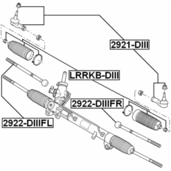 Alternative view of STEERING TIE ROD END