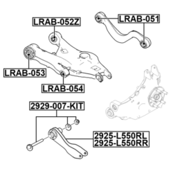 Alternative view of REPAIR KIT, CAMBER ADJUSTING ECCENTRIC BOLT