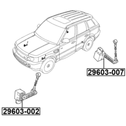 Alternative view of FRONT LEVEL SENSOR (WITH LINK)