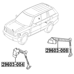 Alternative view of FRONT LEVEL SENSOR (WITH LINK)