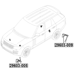 Alternative view of REAR LEVEL SENSOR (WITH LINK)