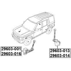 Alternative view of LEVEL SENSOR, REAR RIGHT (WITH LINK)