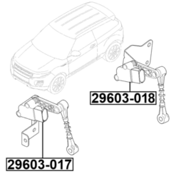 Alternative view of REAR LEVEL SENSOR (WITH BRACKET, WITH LINK)