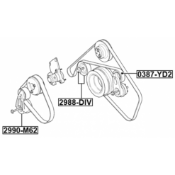 Alternative view of PULLEY IDLER KIT