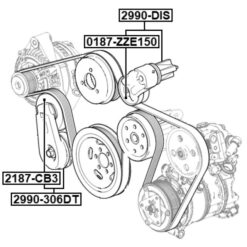 Alternative view of BELT TENSIONER