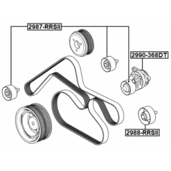 Alternative view of BELT TENSIONER