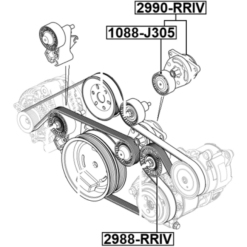 Alternative view of BELT TENSIONER