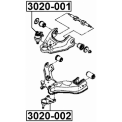 Alternative view of BALL JOINT FRONT UPPER ARM