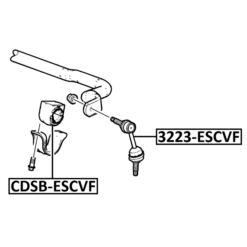 Alternative view of FRONT STABILIZER LINK / SWAY BAR LINK