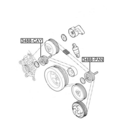 Alternative view of PULLEY IDLER KIT