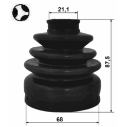 Alternative view of BOOT INNER CV JOINT KIT 68X87.5X21.1