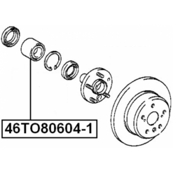 Alternative view of REAR WHEEL BEARING 38X64X33X36