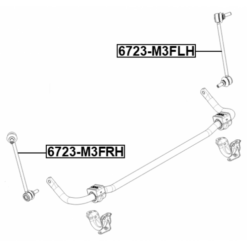 Alternative view of FRONT LEFT STABILIZER LINK / SWAY BAR LINK