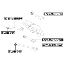 Alternative view of REAR LOWER TRANSVERSE LINK
