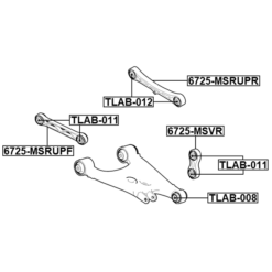 Alternative view of REAR TRANSVERSE LINK