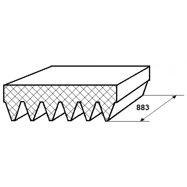POLY-V BELT 6 RIBS - Image 2