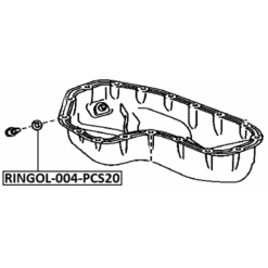 Alternative view of SEAL, OIL DRAIN PLUG 12.4X21X1.7