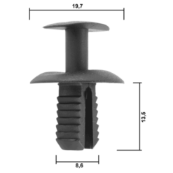 Alternative view of RETAINER CLIP