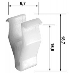 Alternative view of RETAINER CLIP