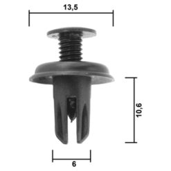 Alternative view of RETAINER CLIP