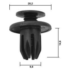 Alternative view of RETAINER CLIP