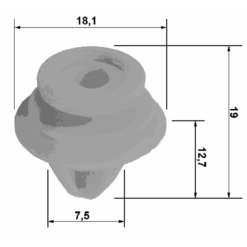 Alternative view of RETAINER CLIP