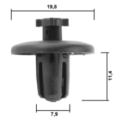 Alternative view of RETAINER CLIP