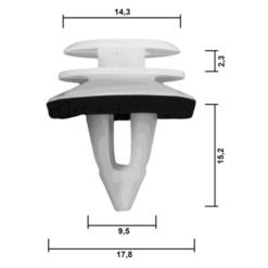 Alternative view of RETAINER CLIP