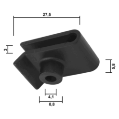 Alternative view of RETAINER CLIP