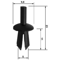 Alternative view of RETAINER CLIP