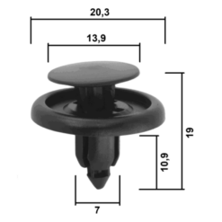 Alternative view of RETAINER CLIP
