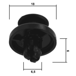 Alternative view of RETAINER CLIP