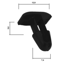 Alternative view of RETAINER CLIP