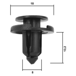 Alternative view of RETAINER CLIP