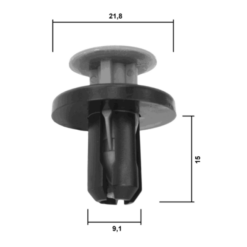 Alternative view of RETAINER CLIP