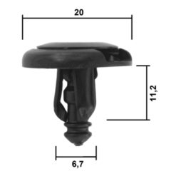 Alternative view of RETAINER CLIP