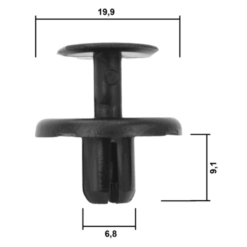 Alternative view of RETAINER CLIP