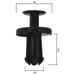 Alternative view of RETAINER CLIP